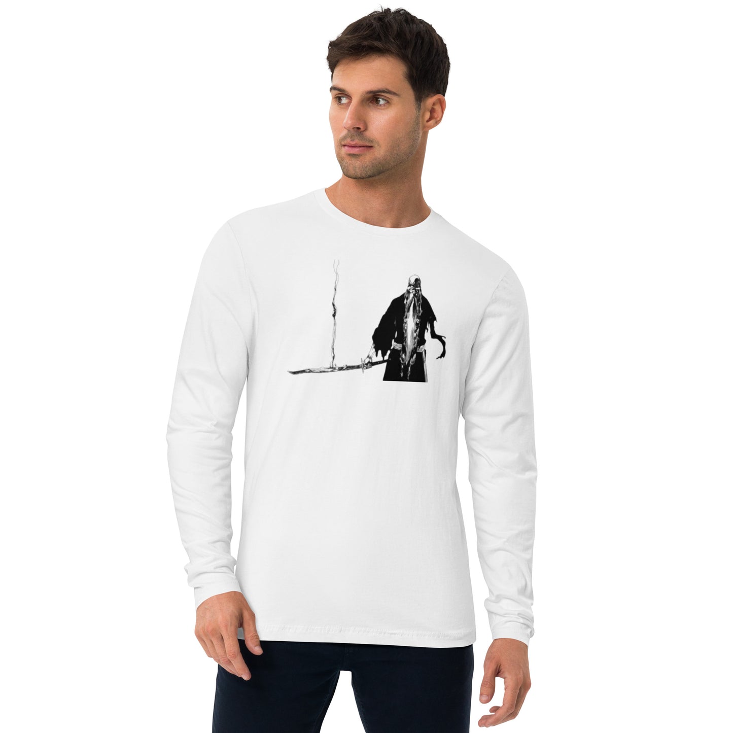 Old man Yama Long Sleeve Fitted Crew