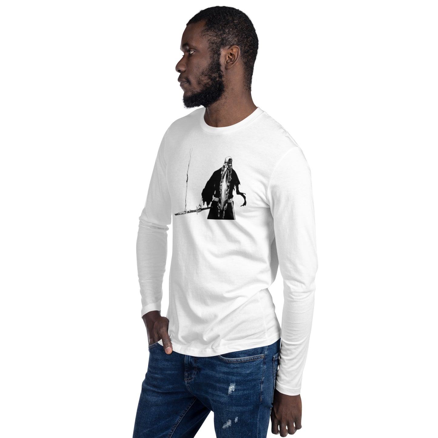 Old man Yama Long Sleeve Fitted Crew