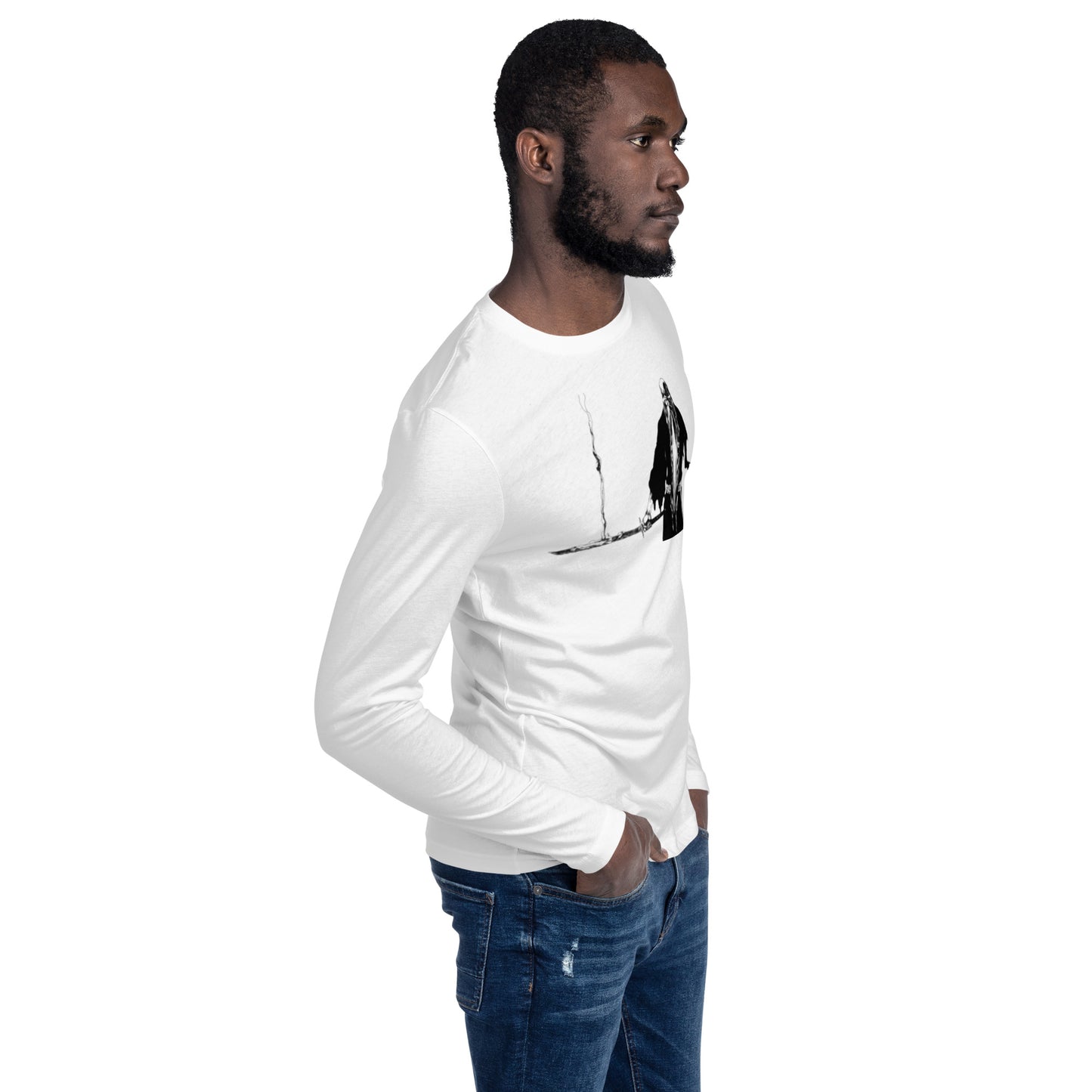 Old man Yama Long Sleeve Fitted Crew