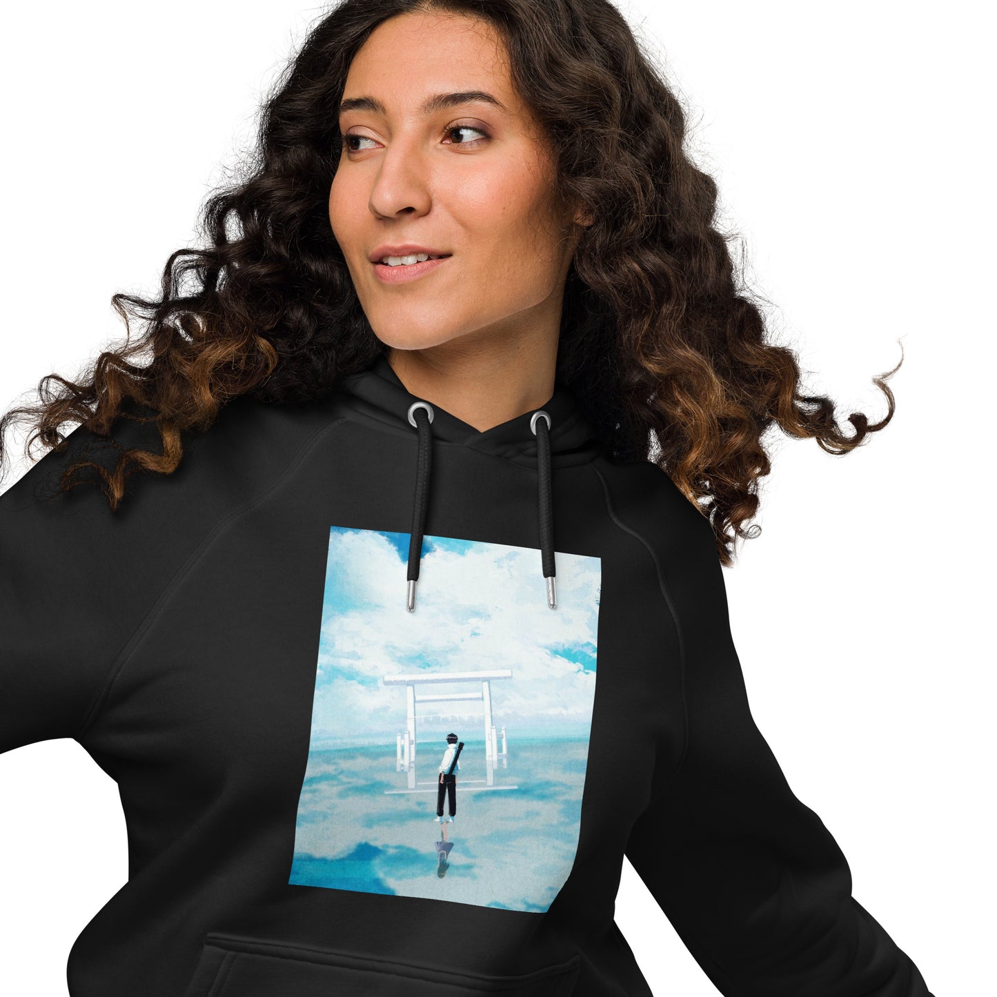 Unisex eco raglan hoodie