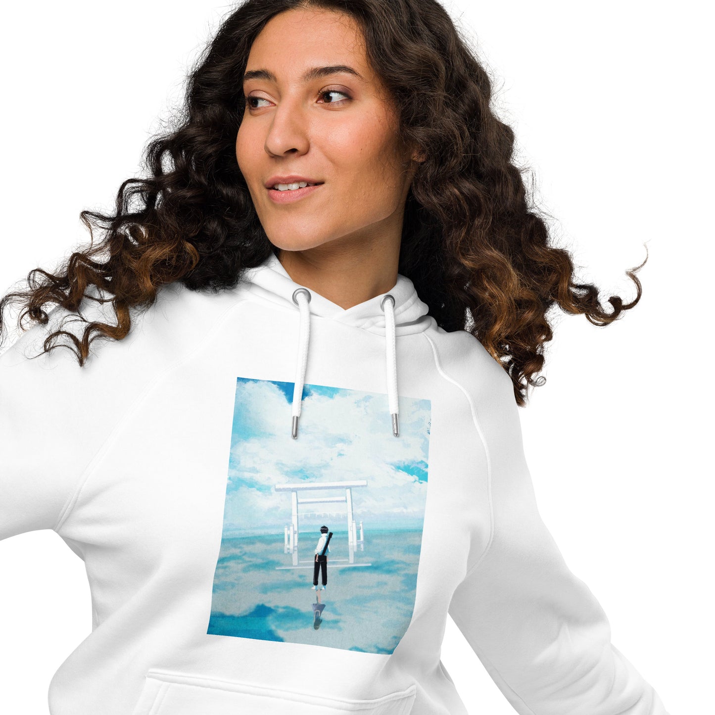 Unisex eco raglan hoodie