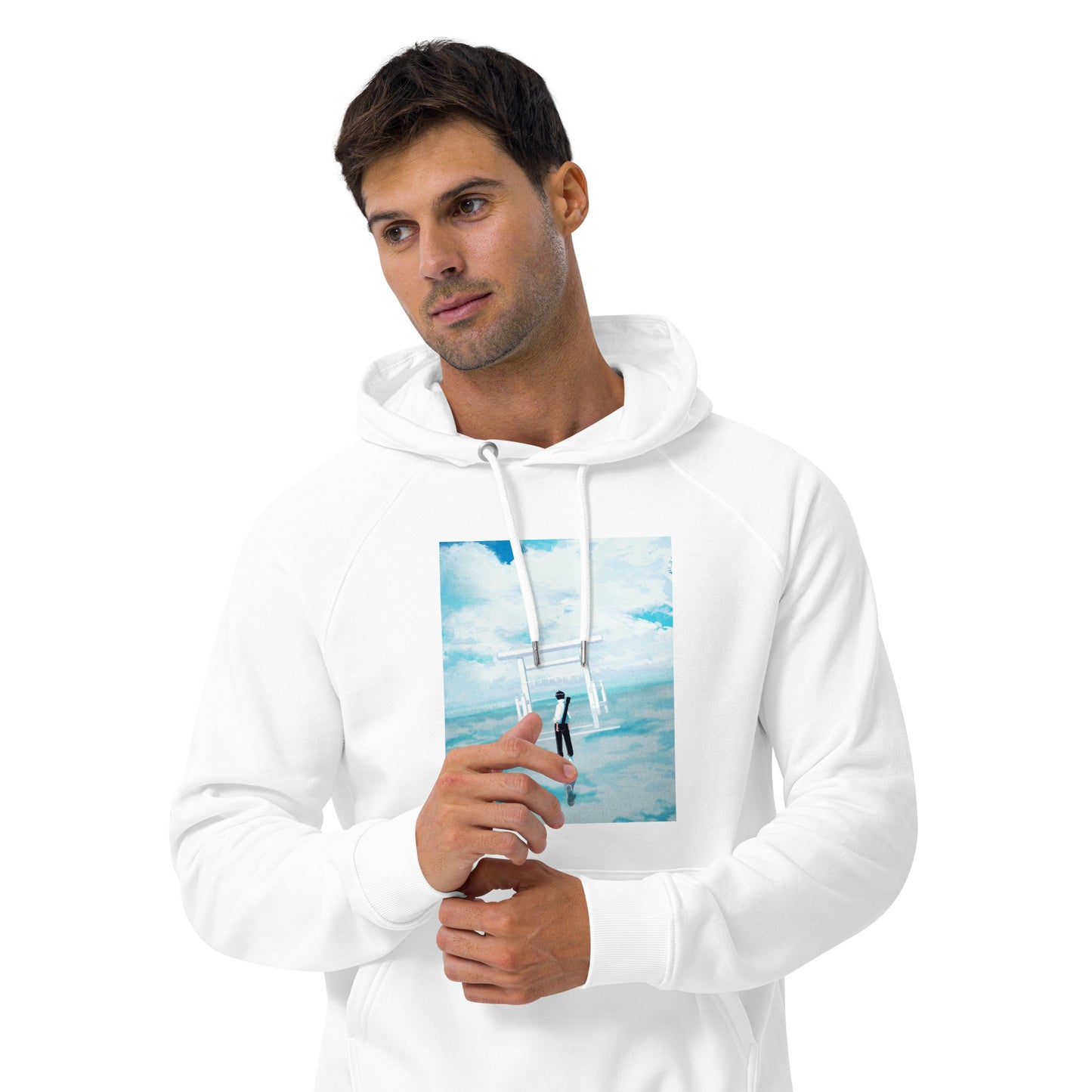 Unisex eco raglan hoodie