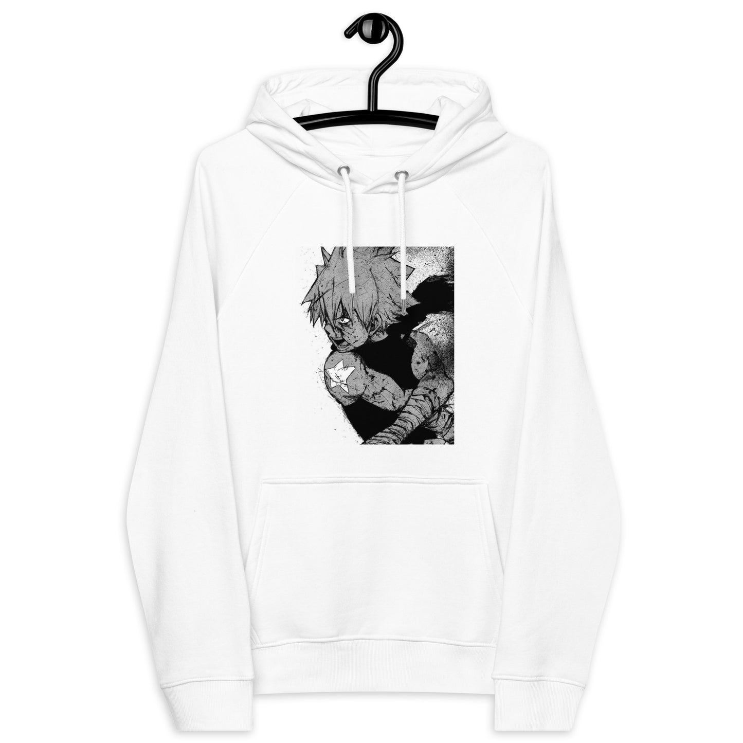 Blackstar Unisex eco raglan hoodie