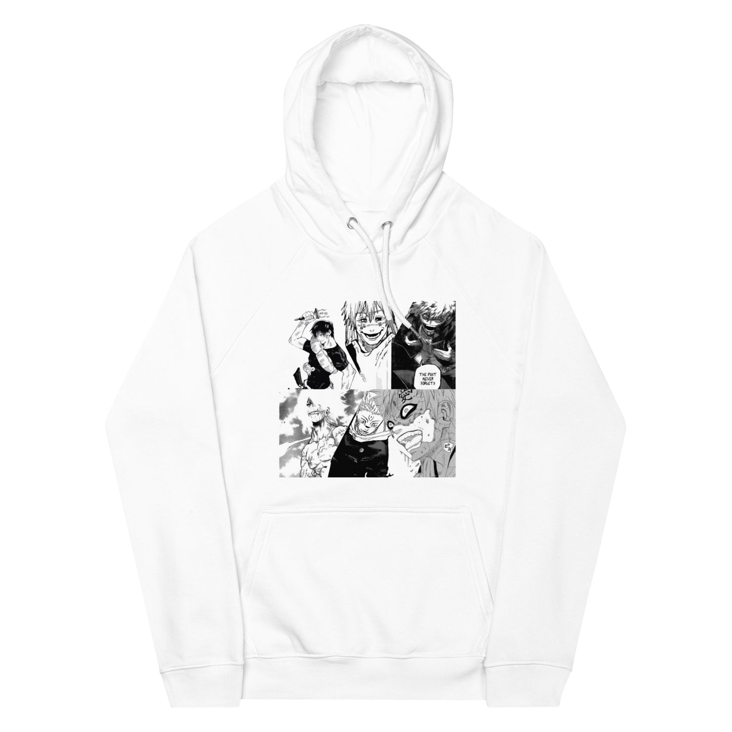 Smile Unisex eco raglan hoodie