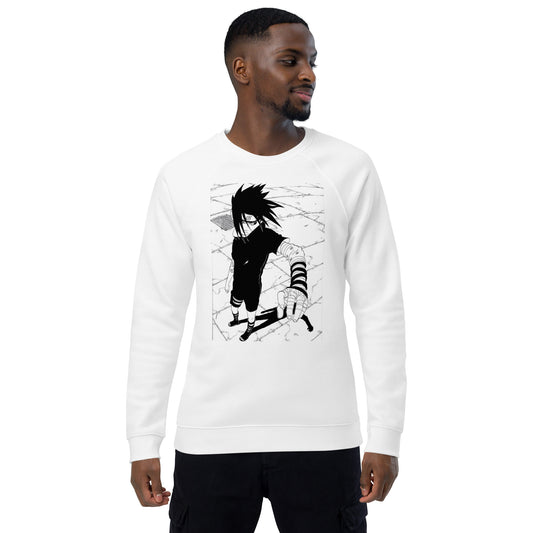 Unisex organic raglan sweatshirt